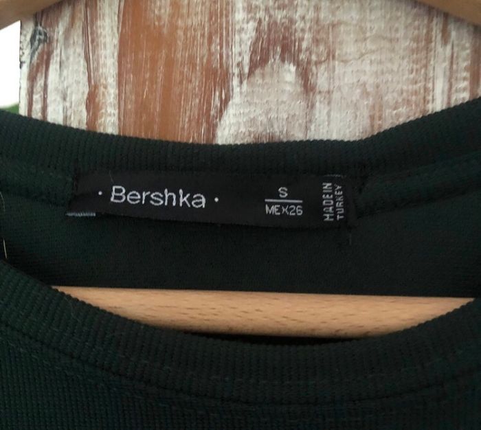 Bershka robe vert foncé T: S - photo numéro 2