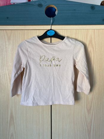 T-shirt « papa i love you » Kiabi 18 mois