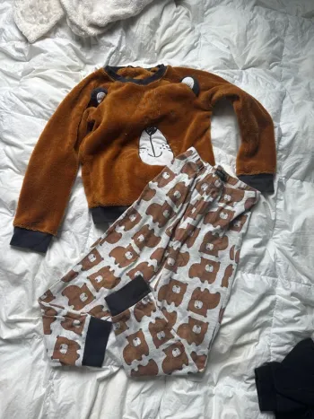 Pyjama hiver nounours 8 ans garçon