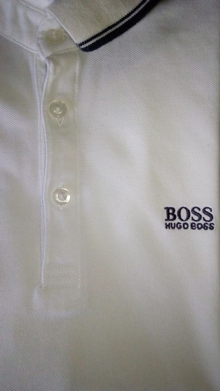 Polo blanc manches longues - photo numéro 3