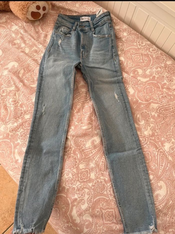 jean bleu zara - photo numéro 3