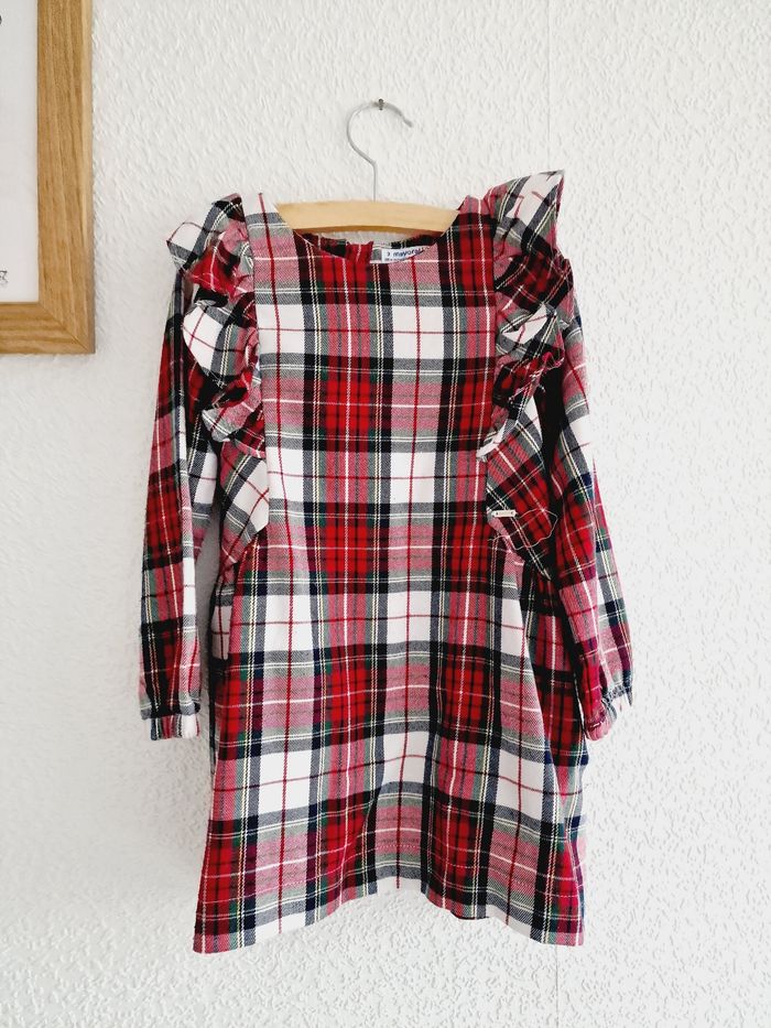 Mayoral - Robe à carreaux, manches longues (3 ans) - photo numéro 2