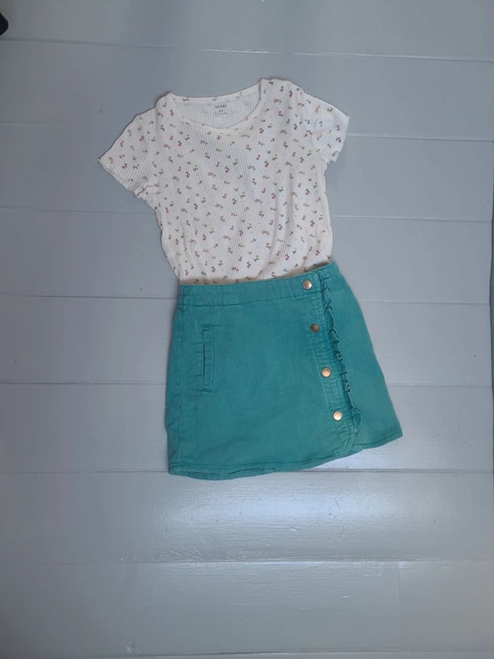 Lot tee shirt et jupe tape à l'oeil 8 ans - photo numéro 5