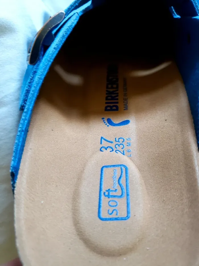 Sabot Birkenstock boston bleu taille 37 neuve - photo numéro 8