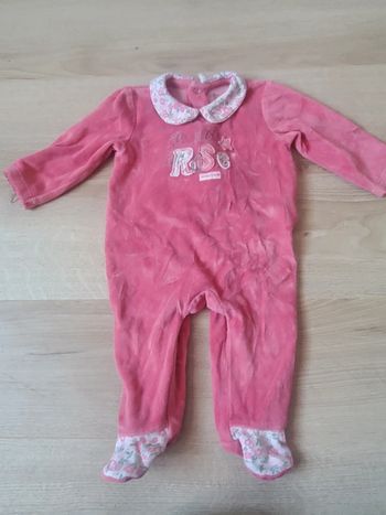 🌴 Pyjama rose sucre d'orge taille 3 mois