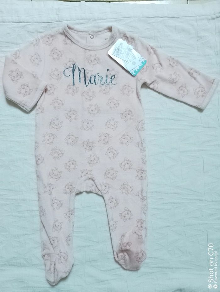 Disney pyjama velours Marie Aristochats 9 mois