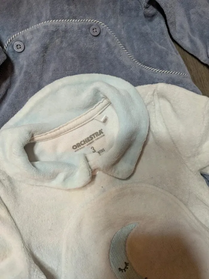 Lot 5 pyjamas garçon 3 mois sucre d'orge obaidi orchestra - photo numéro 6