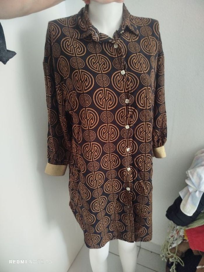 #kytietailleuniquefemme. Chemise tunique taille unique