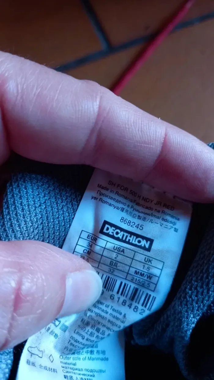 Chaussures de randonnée taille 34 decathlon - photo numéro 3