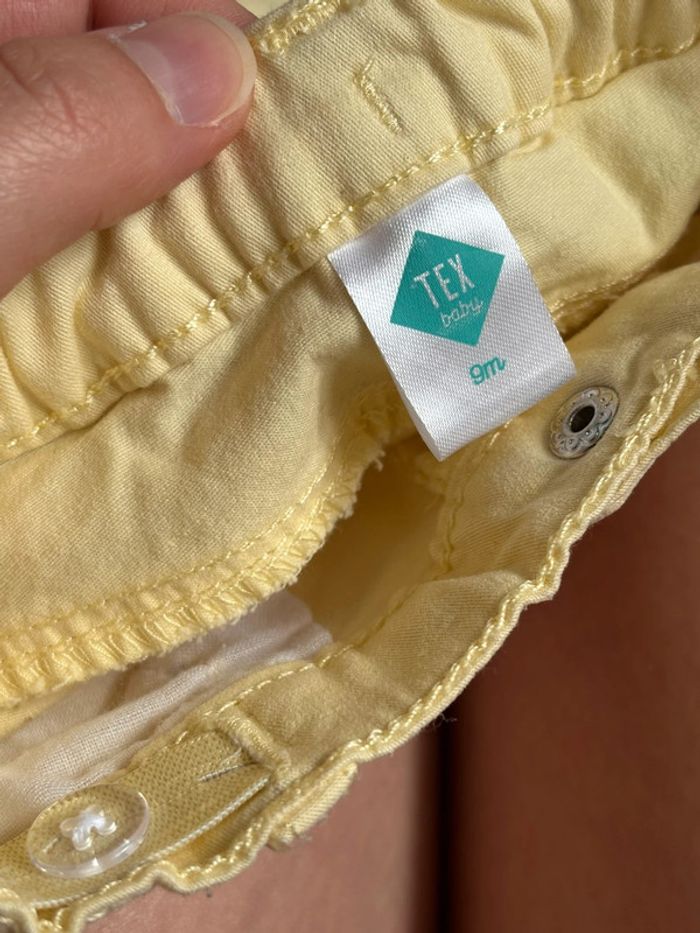Pantalon jaune pastel 9 mois - photo numéro 4