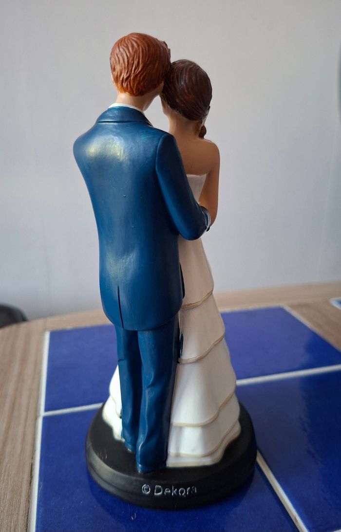 Figurine gâteau mariage couple de marié - photo numéro 4