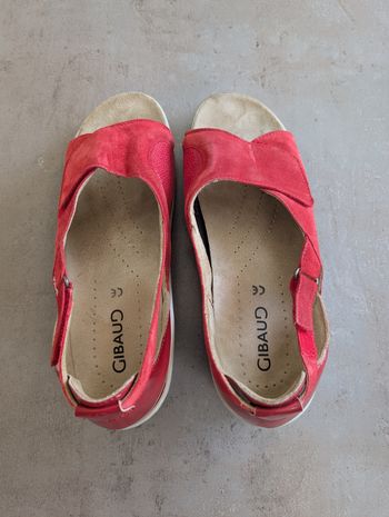 Sandales Rouge de la marque Gibaud