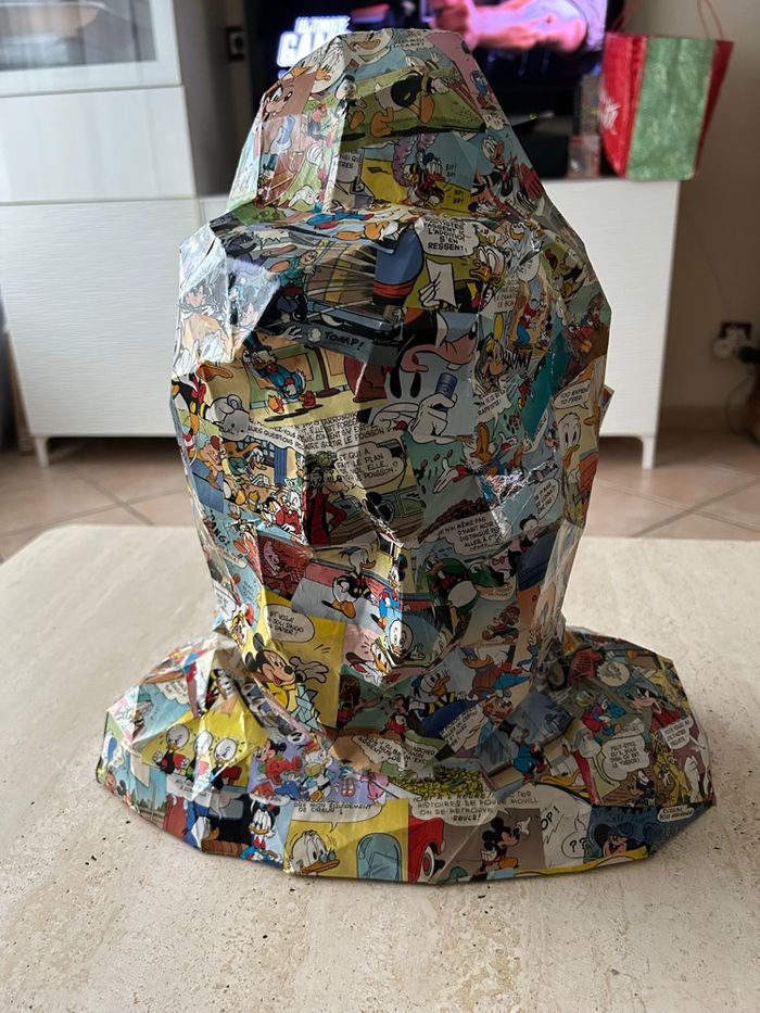 Sculpture, tête de bouddha, imprimé  Disney - photo numéro 3