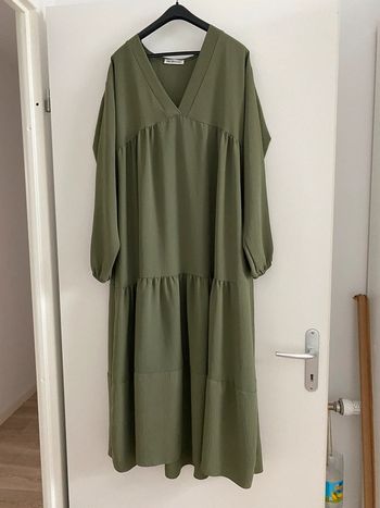 Robe manche longue kaki