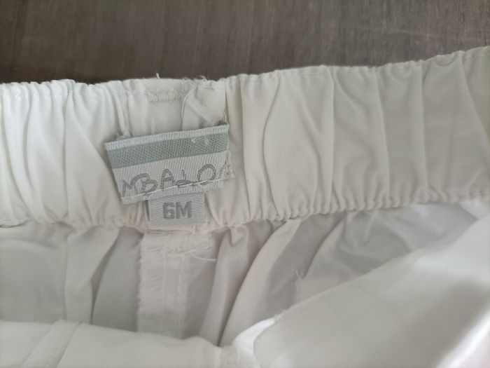 Pantalon 7/8 ème blanc 6 mois - photo numéro 4