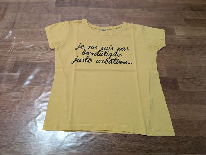T-shirt Je ne suis pas bordélique fille 8 ans