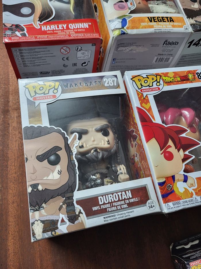 Lot de 7 Figurine POP Dragon ball, Warcraft, DC et Marvel - photo numéro 3