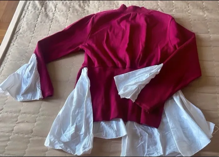 Haut rose avec effet chemise M - photo numéro 2