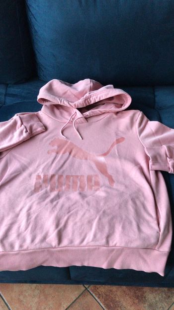 Puma sweat à capuche rose poudrée