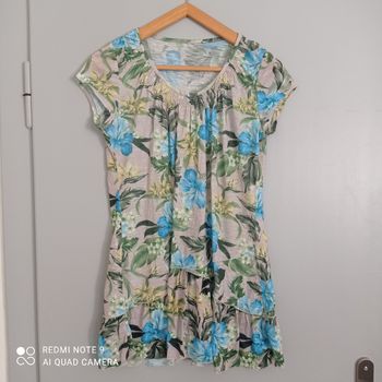 Robe tunique à fleurs t38/40