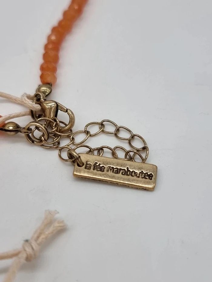 La fée maraboutée collier sautoir pieuvre en perles corail - photo numéro 10