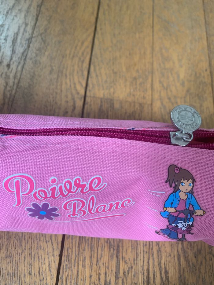 Lot trousse et stylo plume neuf Poivre blanc - photo numéro 2