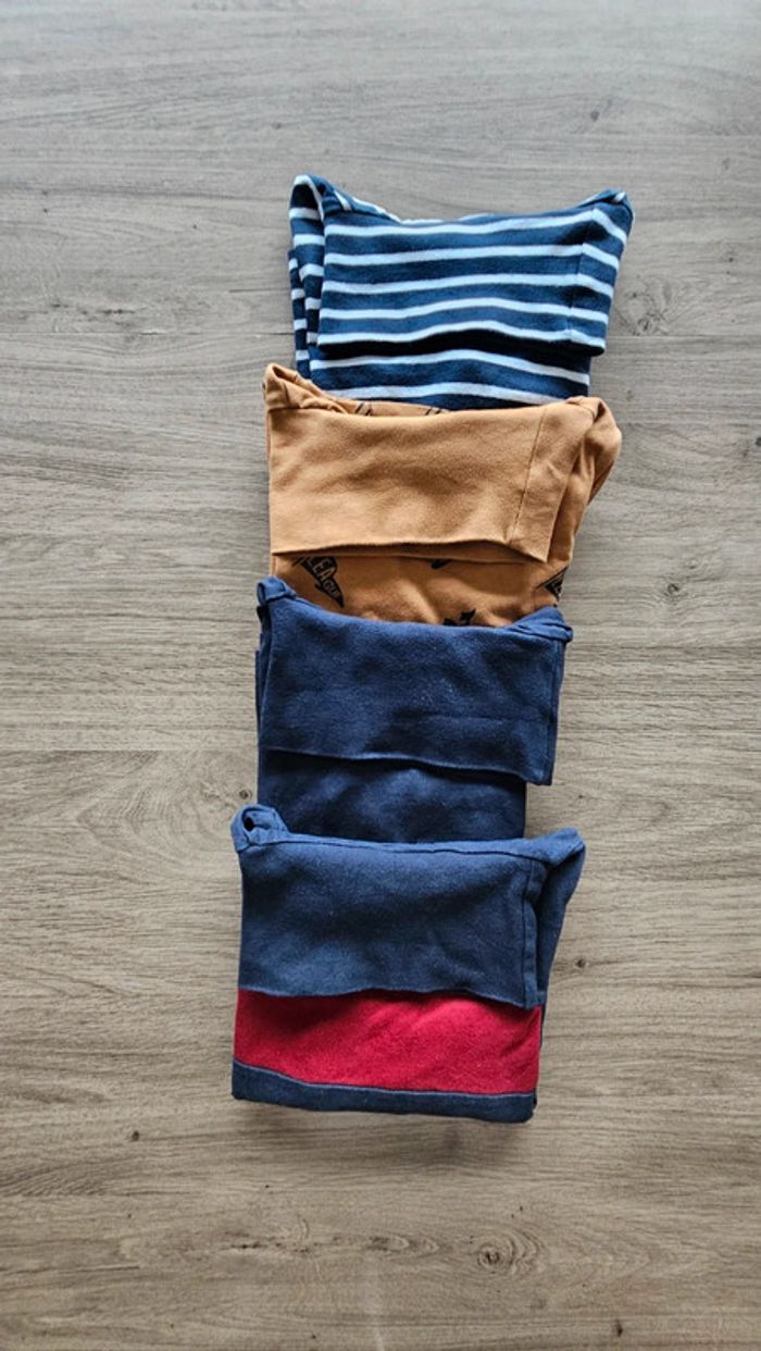 Lot de 4 t-shirts manches longues col roulé, taille 3 ans, Tape-à-l'oeil - photo numéro 6