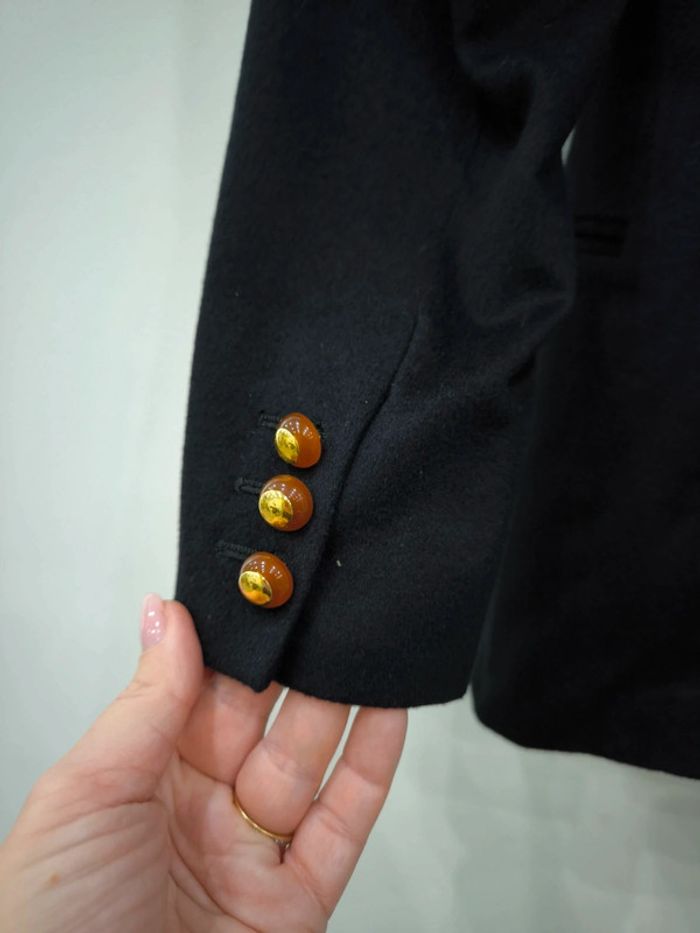 Veste costume noir taille 42 laine verri - photo numéro 3