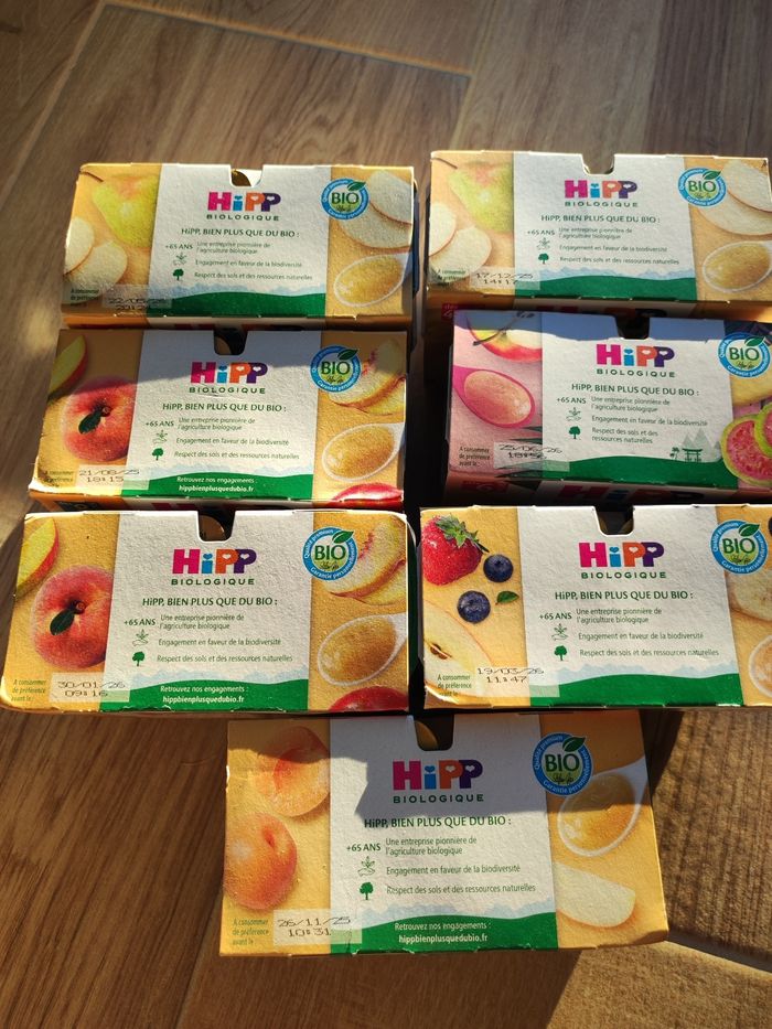 Lot compotes et repas bébé Hipp et babybio - photo numéro 2