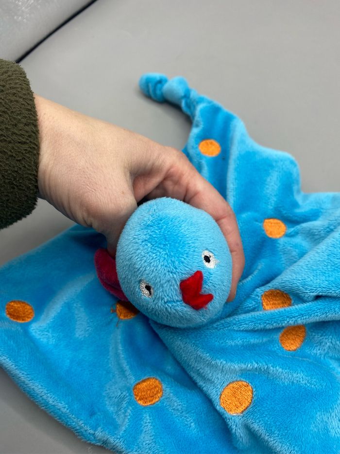 Doudou oiseau Carré blanc je crois - photo numéro 6
