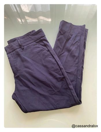 Pantalon de tailleur bleu marine Tissaia