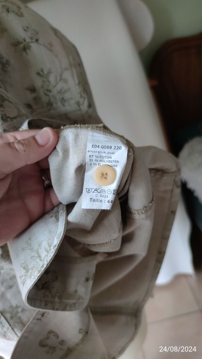 Veste beige imprimé floral LEWINGER - photo numéro 10