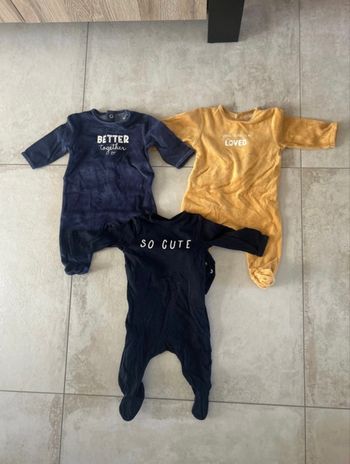 Lot de 3 pyjamas 3 mois