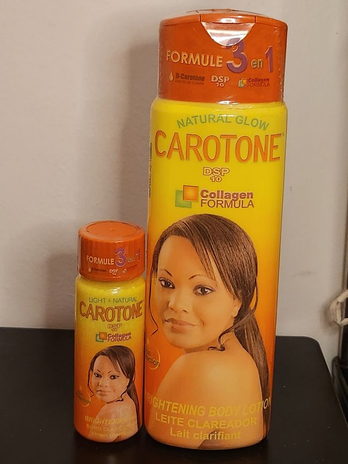 Crème et huile carotone éclaircissant