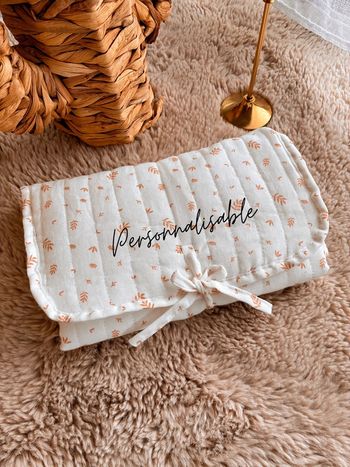 Tapis à langer nomade personnalisable