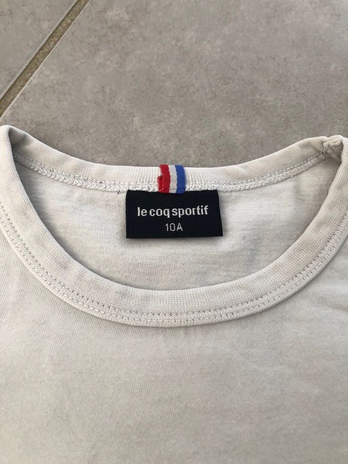 T shirt garçon le coq sportif bicolore 10 ans - photo numéro 2