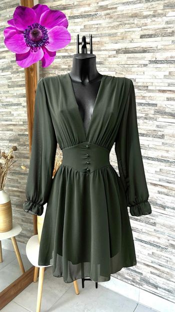 Robe courte kaki
