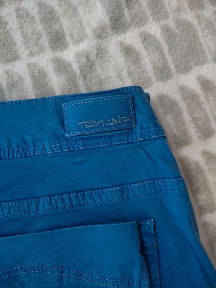 Pantalon jeans slim skinny stretch bleu Teddy Smith taille 40 - photo numéro 5