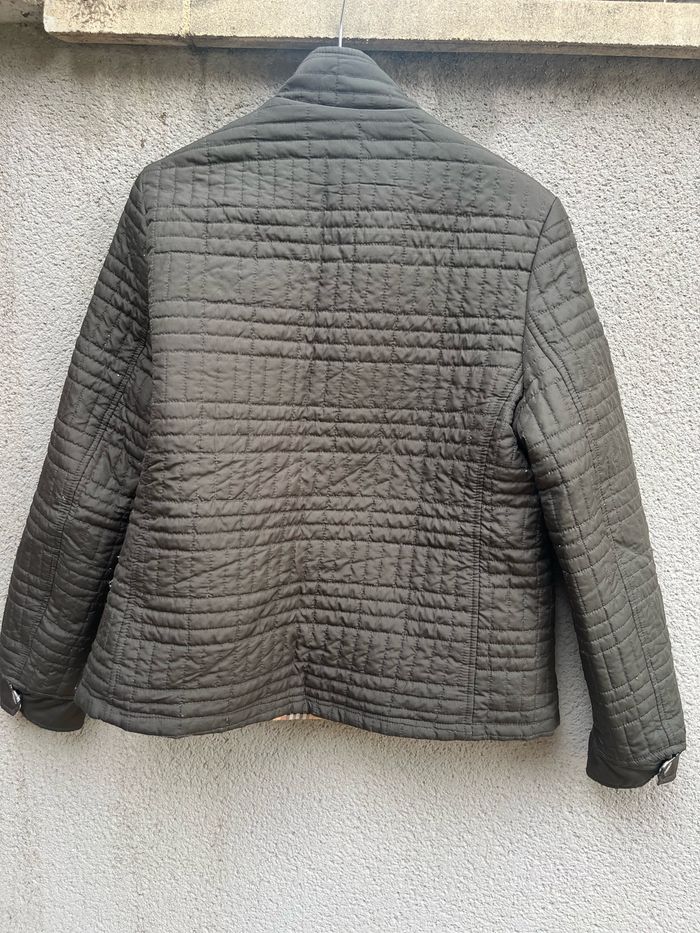 Veste réversible tartan et kaki marron taille L - photo numéro 2