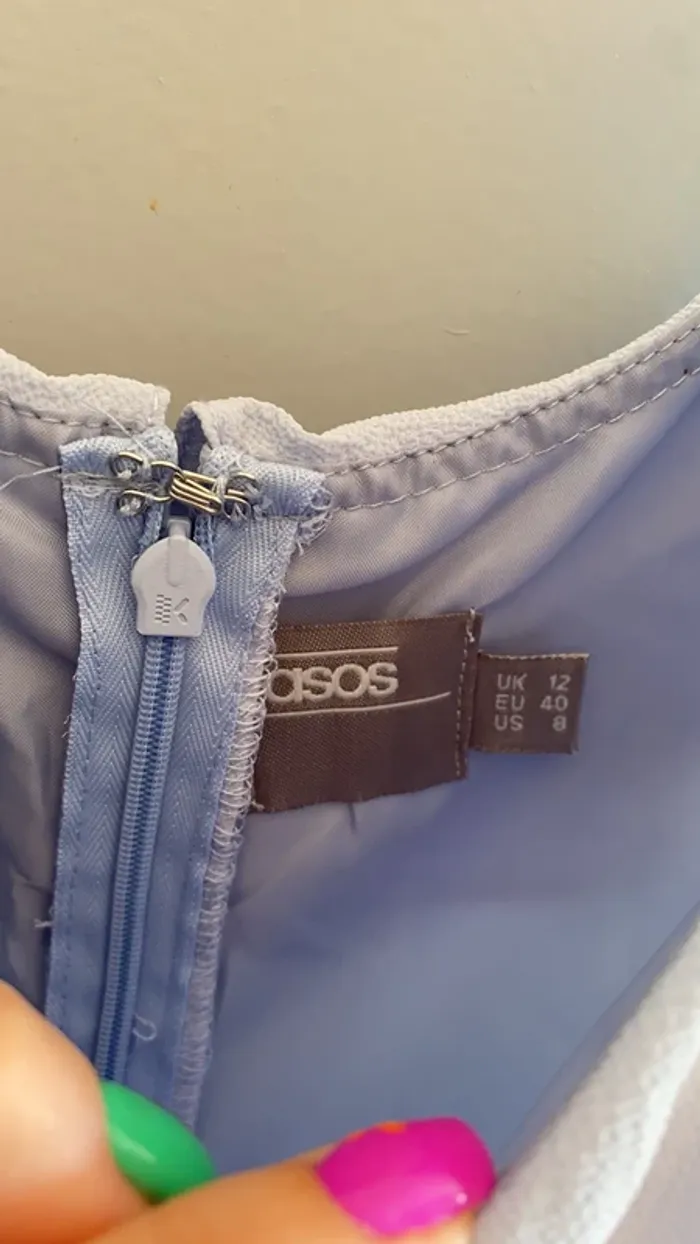 Robe bleu ciel Asos - photo numéro 6