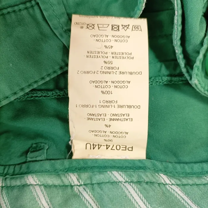 Pantalon droit vert en toile femme Taille 36 Carol - photo numéro 11