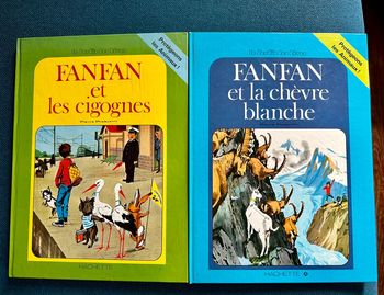 1978-79 Lot de 2 livres Fanfan Pierre Probst Grands Albums Hachette bd vintage rare