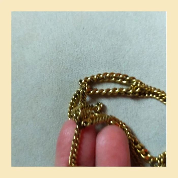 Bracelet vintage doré triple rangs - photo numéro 13