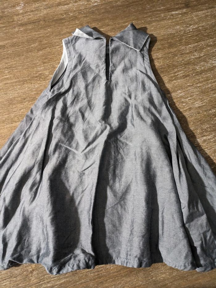 Robe couturier créateur mariage grise brillante élégante unique cérémonie moderne 5 ans - photo numéro 3