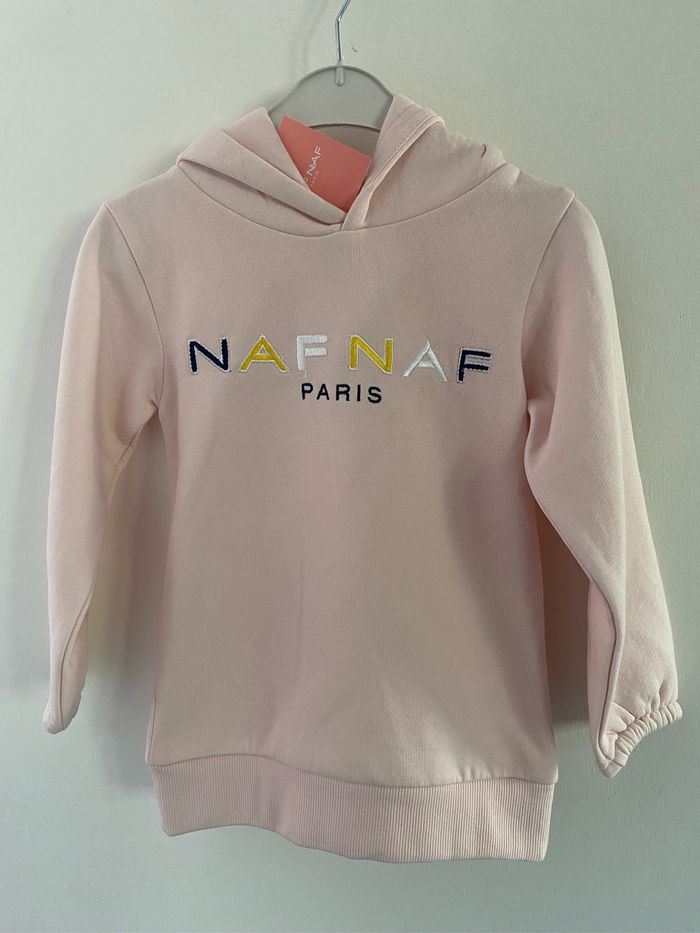 Sweat à capuche NAFNAF taille 4 ans neuf - photo numéro 2