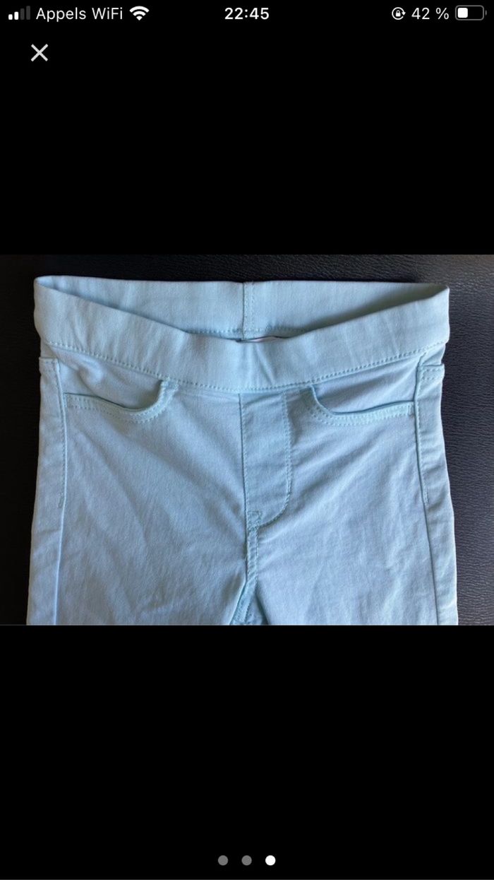 Pantalon vert clair H&M 3-4 ans - photo numéro 3