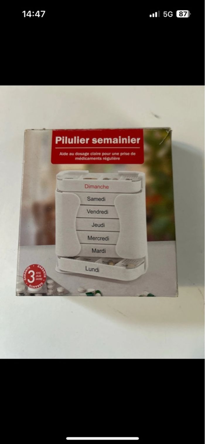 Pilulier semaine