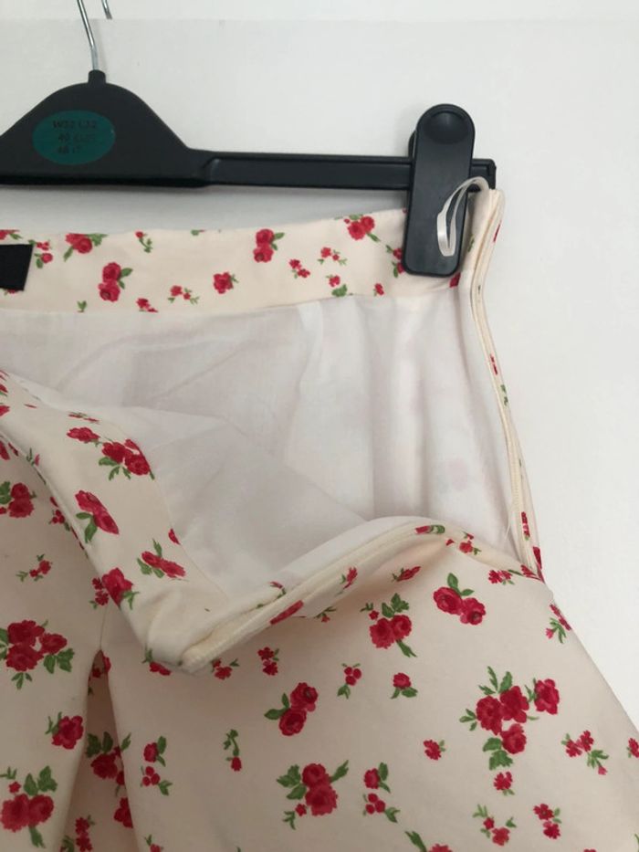 Superbe belle mini jupe à motifs fleurs Zara neuve avec étiquette taille S - photo numéro 5