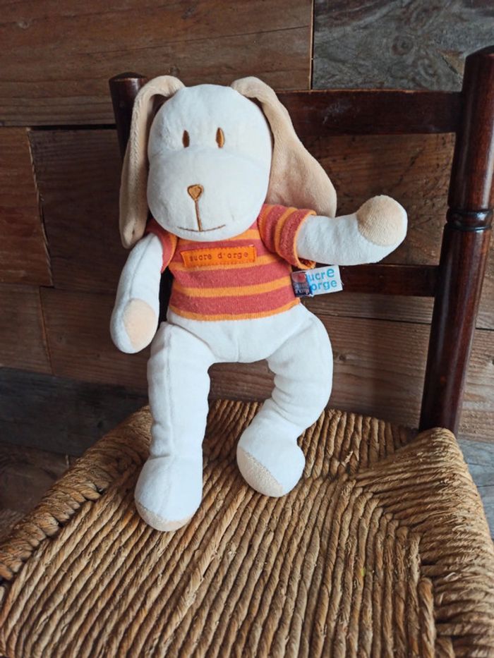 Doudou peluche chien sucre d'orge tbe - photo numéro 2
