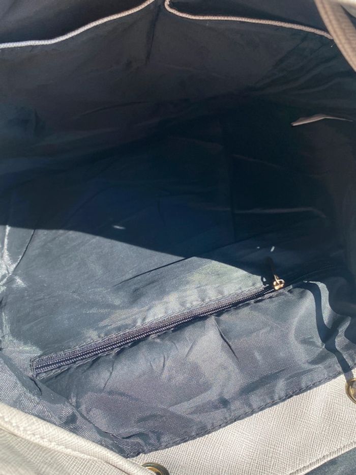 sac à dos style gris beige - photo numéro 5
